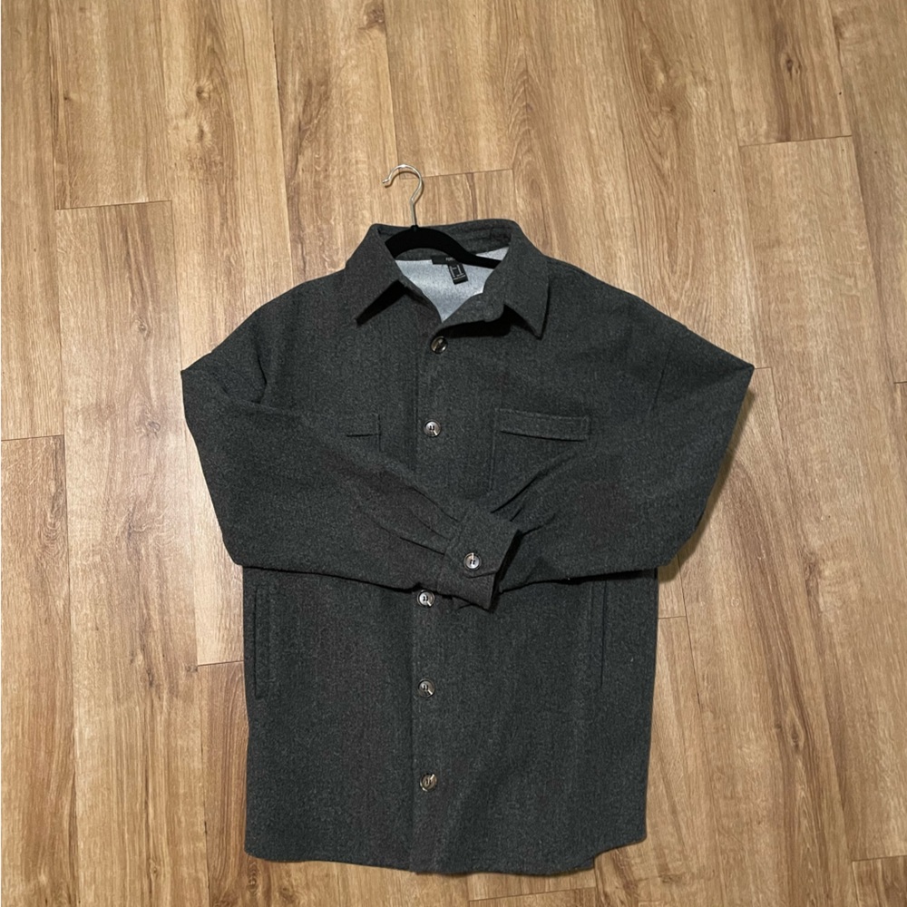 Oversized shirt jacket